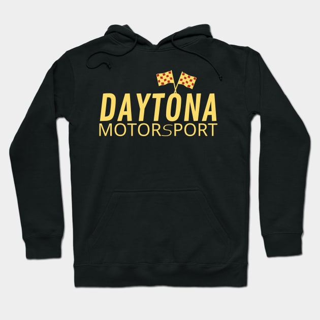 Daytona motorsport racing graphic design Hoodie by GearGlide Outfitters